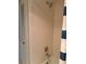Clean shower with tiled walls and a new shower head at 400 Island Way # 1508, Clearwater Beach, FL 33767