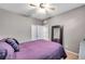 Bedroom with double bed, ceiling fan and closet at 4506 Mapletree Loop, Wesley Chapel, FL 33544