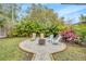 Inviting patio with firepit and seating area, perfect for relaxing at 4519 S Hesperides St, Tampa, FL 33611
