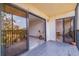 Spacious balcony with access from living area and bedroom at 5400 Park N St # 209, St Petersburg, FL 33709