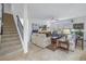 Modern staircase with wrought iron railing at 6216 Kevesta Ave, Palmetto, FL 34221