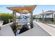 Covered boat lift and spacious dock at 6518 Senegal Palm Way, Apollo Beach, FL 33572