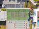Aerial view of tennis and shuffleboard courts at 7701 Starkey Rd # 105, Seminole, FL 33777