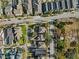 Aerial view of homes and neighborhood at 10515 Fenceline Rd, New Port Richey, FL 34655