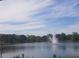 Serene lake view with a fountain at 1434 Cleveland St # 4, Clearwater, FL 33755