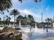 Community water features with palm trees at 1434 Cleveland St # 4, Clearwater, FL 33755