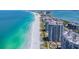 Aerial view of the beach and oceanfront community at 1540 Gulf Blvd # 2004, Clearwater, FL 33767