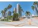 Community entrance with lush landscaping at 1540 Gulf Blvd # 2004, Clearwater, FL 33767