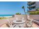 Oceanview fire pit with seating for relaxing at 1540 Gulf Blvd # 2004, Clearwater, FL 33767