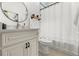 Modern bathroom with a vanity and shower at 1584 S Washington Ave, Clearwater, FL 33756