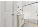 Clean bathroom with a vanity, toilet and shower at 1584 S Washington Ave, Clearwater, FL 33756