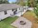 Aerial view showing house layout and backyard at 1768 Algonquin Dr, Clearwater, FL 33755