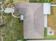 Overhead view of house, yard and roof at 1768 Algonquin Dr, Clearwater, FL 33755