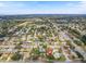 Aerial view of home and surrounding neighborhood at 1768 Algonquin Dr, Clearwater, FL 33755