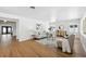 Light-filled living room features hardwood floors and neutral decor at 2004 Virginia Dr, Bradenton, FL 34205