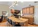 Island kitchen with granite countertops and modern appliances at 3190 Shoreline Dr, Clearwater, FL 33760