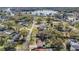 Wide aerial view of lakeside community at 3245 Canal Pl, Land O Lakes, FL 34639