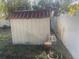 Small storage shed in the backyard at 4034 39Th N Ave, St Petersburg, FL 33714