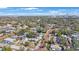 Aerial view of neighborhood with city skyline in distance at 4135 4Th N Ave, St Petersburg, FL 33713