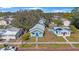 Aerial view of two houses with brick street and neighborhood at 4135 4Th N Ave, St Petersburg, FL 33713