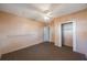 Bedroom with ceiling fan and closet at 4135 4Th N Ave, St Petersburg, FL 33713