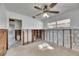 A bedroom undergoing reconstruction, with exposed framing and flooring at 4730 Shore Acres Ne Blvd, St Petersburg, FL 33703