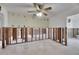 Living room during remodel, showing new framing and flooring preparation at 4730 Shore Acres Ne Blvd, St Petersburg, FL 33703