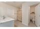 Elegant bathroom with double vanity and separate toilet area at 5130 Adega Way, Bradenton, FL 34211