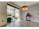 Dining room with sliding glass doors leading to backyard patio at 5453 Del Coronado Dr, Apollo Beach, FL 33572