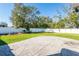 Spacious backyard with patio and fenced area at 6516 Clair Shore Dr, Apollo Beach, FL 33572