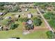 Aerial view highlighting the home's private location on a spacious lot at 6819 Stafford Rd, Plant City, FL 33565