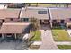 Aerial view of house, carport and landscaped yard at 7262 55Th N Ave, St Petersburg, FL 33709