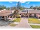 Aerial view of condo, showcasing its location and landscaping at 7262 55Th N Ave, St Petersburg, FL 33709