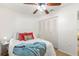 Bright bedroom with double bed and built-in closet at 7262 55Th N Ave, St Petersburg, FL 33709