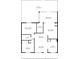 Floor plan showcasing a spacious layout with an eat-in kitchen and large patio at 7262 55Th N Ave, St Petersburg, FL 33709