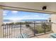 Private balcony boasting stunning ocean views at 7466 Bayshore Dr # 406, Treasure Island, FL 33706