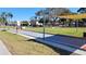 Community bocce ball court with shaded seating at 7975 58Th N Ave # 402, St Petersburg, FL 33709