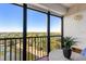 Spacious balcony with scenic view and outdoor furniture at 8186 Terrace Garden N Dr # 604, St Petersburg, FL 33709