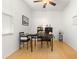 Home office with hardwood floors and ample workspace at 8919 N River Rd, Tampa, FL 33635