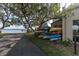 Kayaks stored on a rack near waterfront at 90 S Highland Ave # 12, Tarpon Springs, FL 34689