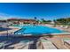 Sparkling community pool with ample deck space at 9209 Seminole Blvd # 138, Seminole, FL 33772