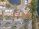 Aerial view showcasing home's location in community at 10061 Lake Oak Cir, Tampa, FL 33624