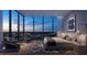 Luxury bedroom with breathtaking city views and hardwood floors at 1101 E Jackson St # 1809, Tampa, FL 33602