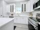 Modern kitchen features stainless steel appliances and white cabinets at 1103 S Prospect Ave, Clearwater, FL 33756