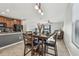 Dining area with table and chairs near kitchen and living room at 11127 Hudson Hills Ln, Riverview, FL 33579
