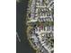 Aerial view showing house location, neighborhood, and proximity to Mango Lake at 1218 Vinetree Dr, Brandon, FL 33510