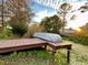 Wooden dock with an aluminum boat, nestled beside tranquil waters, surrounded by lush greenery at 1218 Vinetree Dr, Brandon, FL 33510