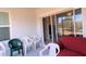 Spacious screened patio with outdoor seating at 16843 Forge Surf St, Land O Lakes, FL 34638