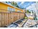 Charming garden with raised beds and patio seating at 2528 3Rd N Ave, St Petersburg, FL 33713