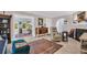 Living area with fireplace and access to sunroom at 2528 3Rd N Ave, St Petersburg, FL 33713